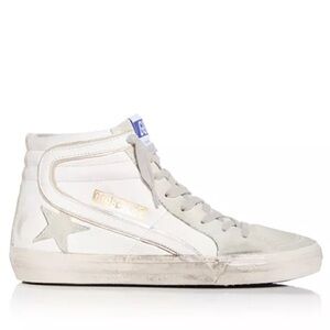 Golden Goose Women's Slide High Top Sneakers in White